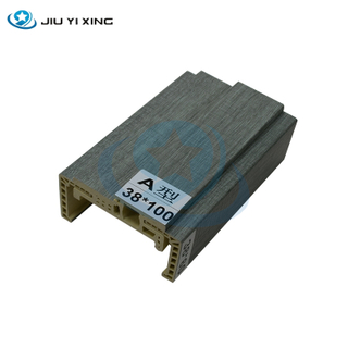 Jiuyixing бөөний ус нэвтэрдэггүй чийгийн эсрэг PVC хальстай А төрлийн 100мм өндөр нягтралтай Wpc хаалганы хүрээ хаалганы профайл хаалганы түгжээ
