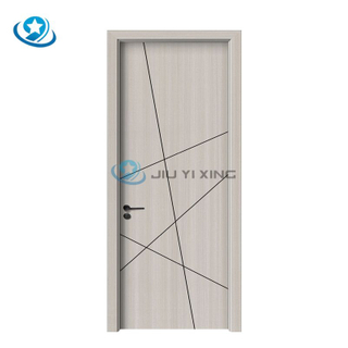 Jiuyixing Factory Sale New Design Υψηλής ποιότητας ξύλινες εσωτερικές πόρτες με χυτό WPC για μπάνιο με πλαίσιο